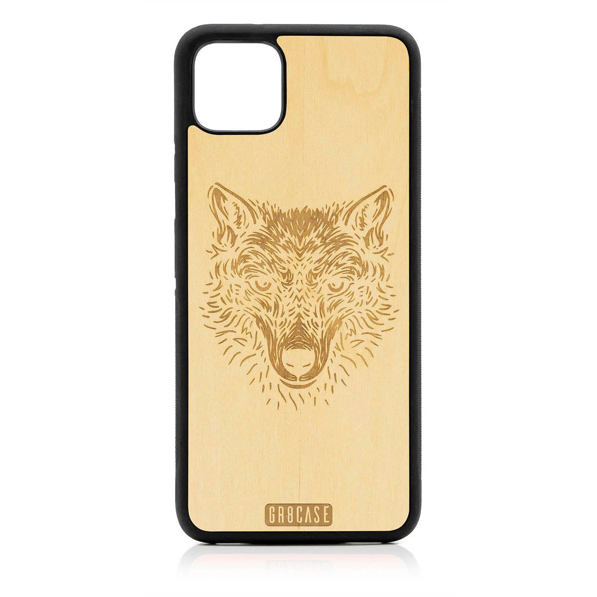 Furry Wolf Design Wood Case For Google Pixel 4XL