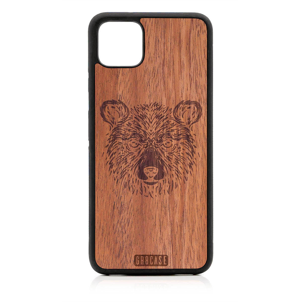 Furry Bear Design Wood Case For Google Pixel 4XL