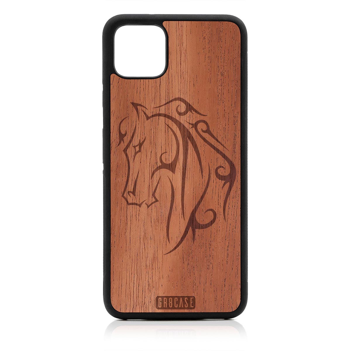 Horse Tattoo Design Wood Case Google Pixel 4XL by GR8CASE