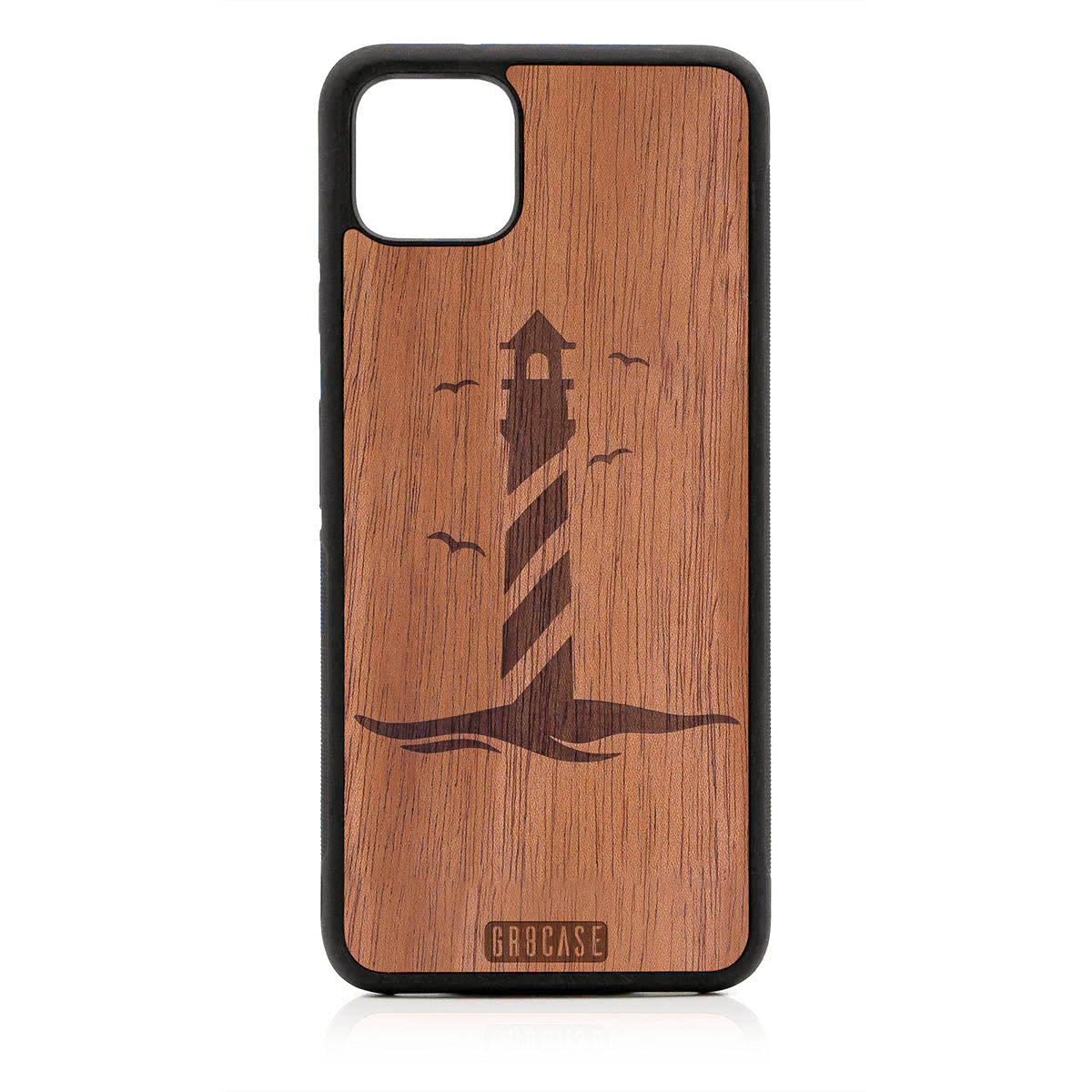 Lighthouse Design Wood Case For Google Pixel 4XL