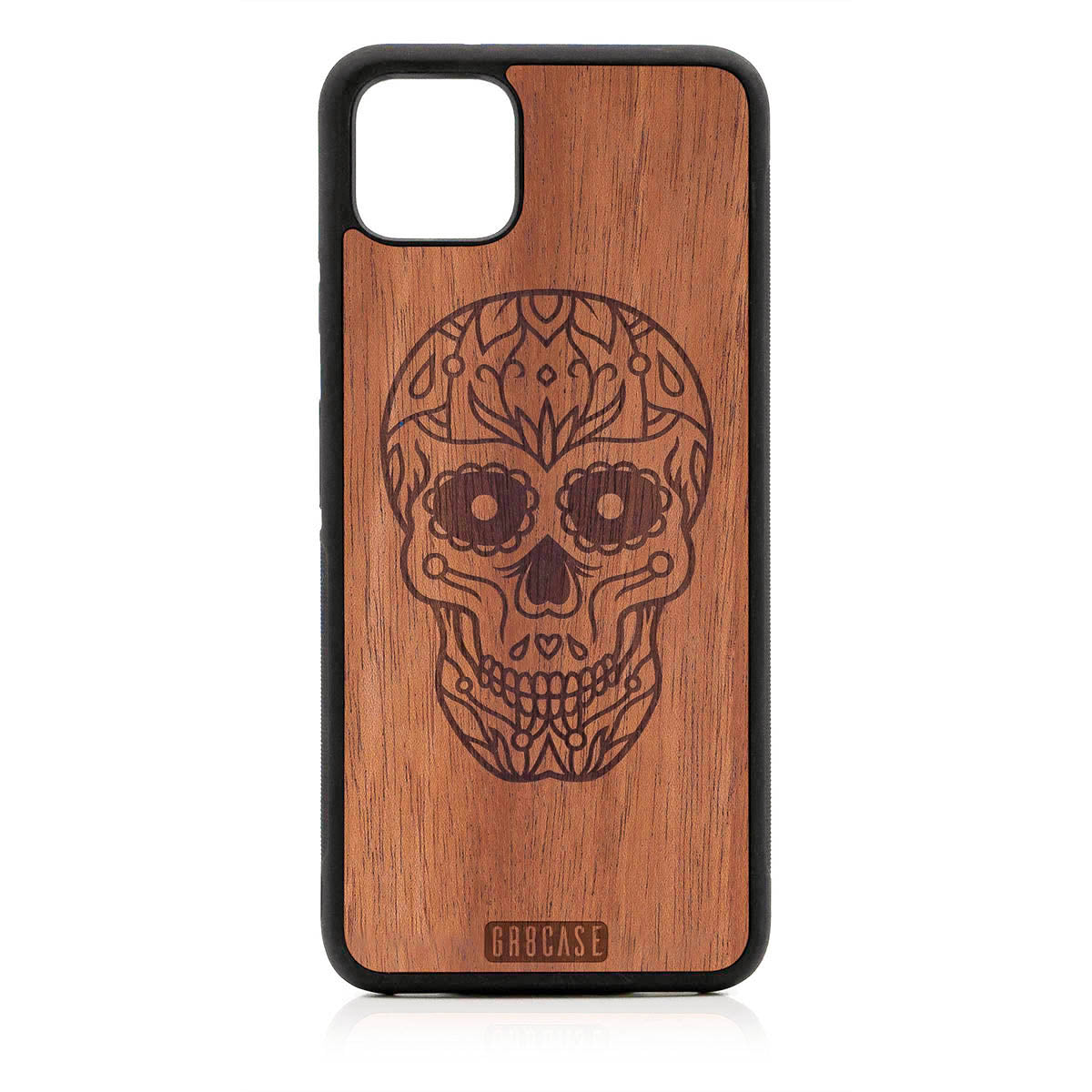 Sugar Skull Design Wood Case For Google Pixel 4XL by GR8CASE