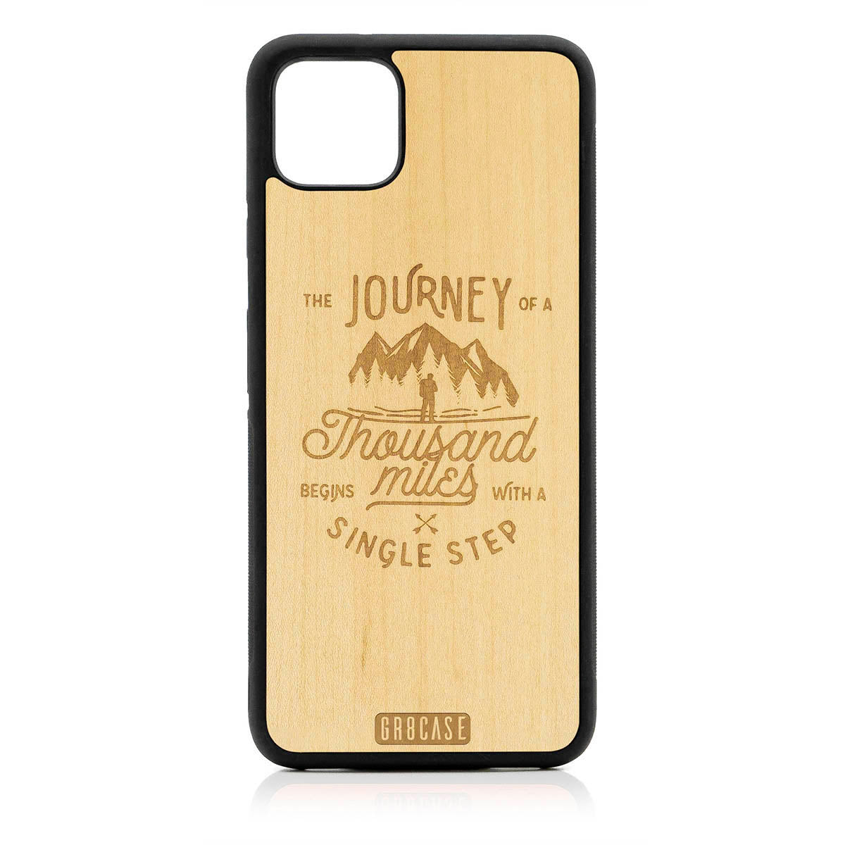 The Journey Of A Thousand Miles Begins With A Single Step Design Wood Case For Google Pixel 4XL