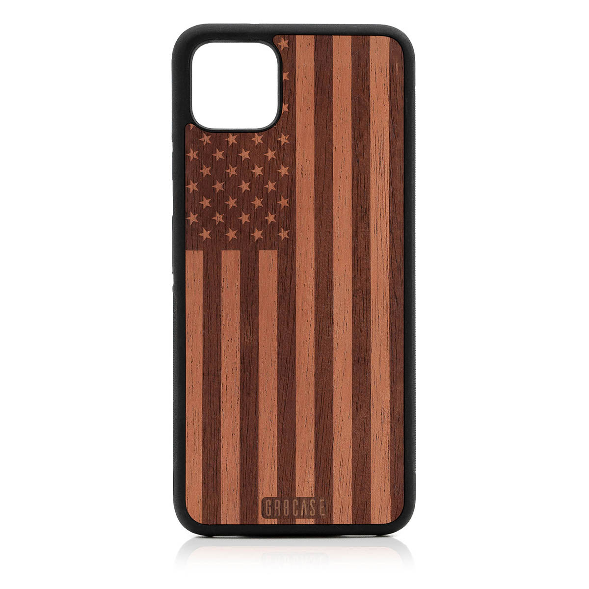 USA Flag Design Wood Case Google Pixel 4XL