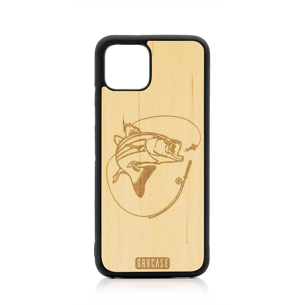 Fish and Reel Design Wood Case For Google Pixel 4 by GR8CASE