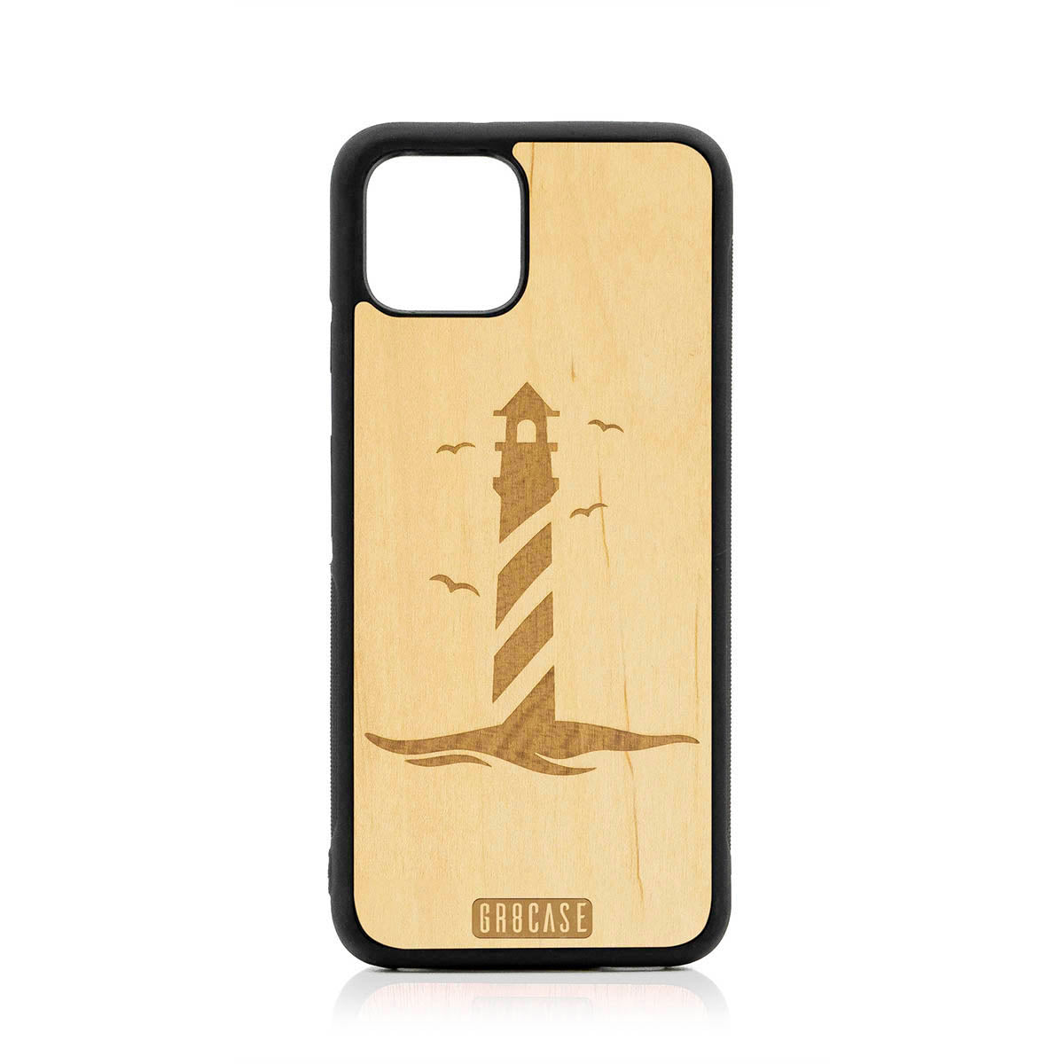 Lighthouse Design Wood Case For Google Pixel 4