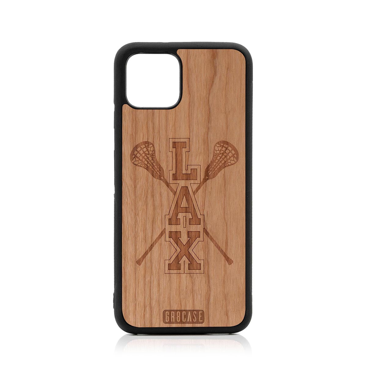 Lacrosse (LAX) Sticks Design Wood Case Google Pixel 4 by GR8CASE
