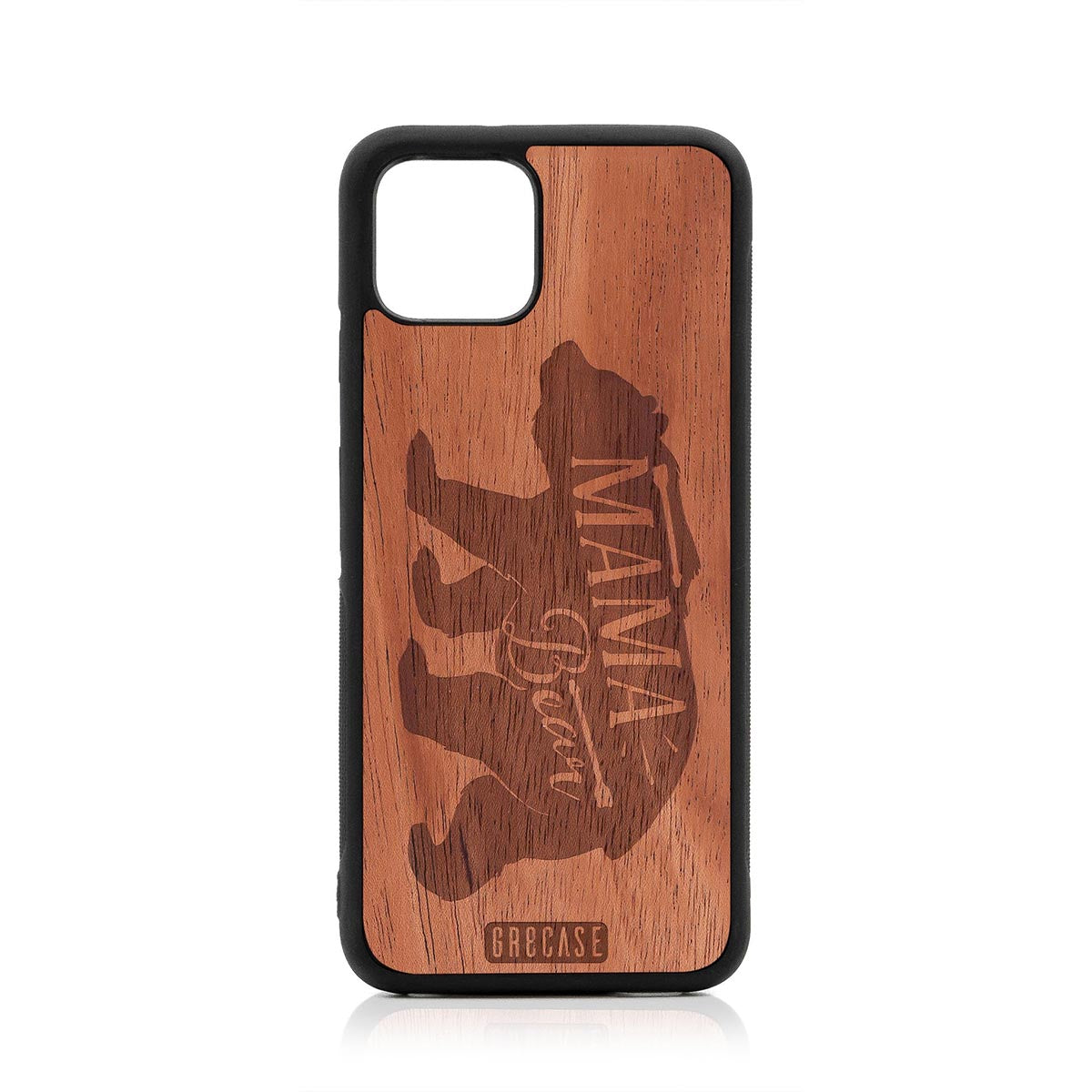 Mama Bear Design Wood Case Google Pixel 4 by GR8CASE